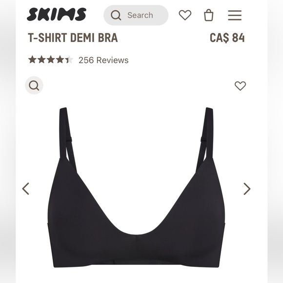 BNWT wireless tshirt demo bra in onyx - Picture 2 of 3